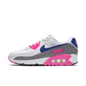 Nike Womens WMNS Air Max 90 ‘Pink Concord’ White/Vast Grey/Concord/Pink Blast (CT1887-100)
