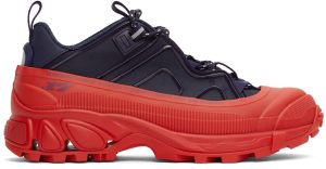 Burberry Navy & Red Arthur Sneakers (8045537)