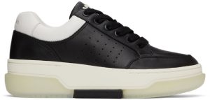 AMIRI Black & White Stadium Low Sneakers (PS22MFS007-004)