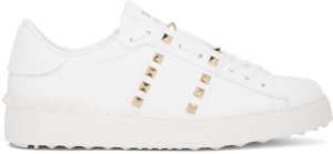 Valentino Garavani White Rockstud Untitled Open Sneakers (WW2S0A01BHS)