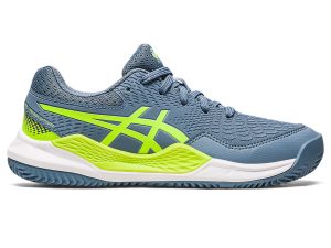 Asics Gel-resolution 9 Gs Clay Steel Blue/Hazard Green (1044A068.400)