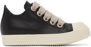 Rick Owens Black Jumbo Lace Sneakers (RU02B2891 LPOW1)