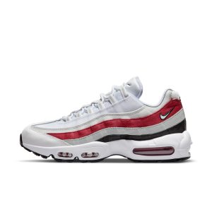 Nike Air Max 95 White Varsity Red Particle Gray (DQ3430-001)