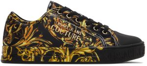 Versace Jeans Couture Black Court 88 Sneakers (E72VA3SK2EZS248)