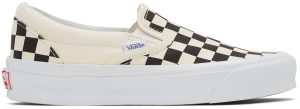 Vans Off-White Check OG Classic Slip-On Sneakers (VN0A45JKT0A)