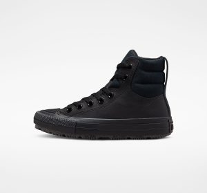 Converse Chuck Taylor All Star Berkshire Boot Leather Zwart/zwart/iron Grey (A01523C)