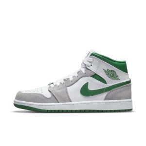 Air Jordan 1 Mid SE White Pine Green Smoke Grey (GS) (DC7248-103)