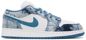 Jordan 1 Low Washed Denim (GS) (DM8947-100)