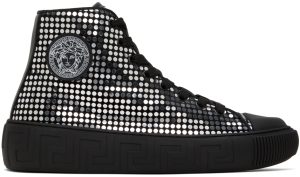 Versace Black Greca Sneakers (DSU8403 1A04211)