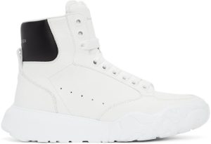 Alexander McQueen White New Court Sneakers (667805WIA9I)