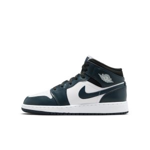 Air Jordan  1 Mid Dark Teal (GS) (554725-411)