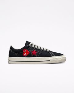 Converse Converse x Comme des Garçons PLAY One Star Zwart/rood/wit