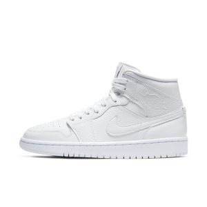Jordan 1 Mid White Snakeskin (W)