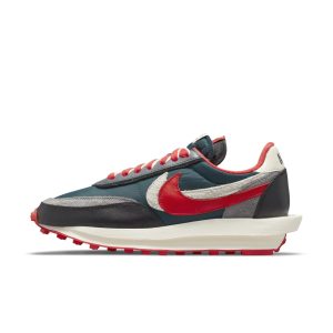 Nike x sacai UNDERCOVER LDWaffle Midnight Spruce University Red (DJ4877-300)
