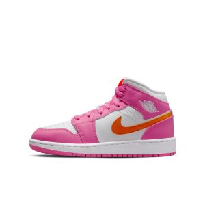 Air Jordan  1 Mid Pinksicle Safety Orange (GS) (DX3240-681)