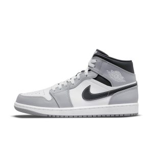 Air Jordan  1 Mid Smoke Grey Black (554724-078)