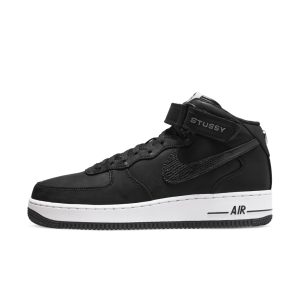 Nike Air Force 1 x Stussy Mid Black (DJ7840-001)