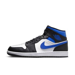 Air Jordan 1 Mid White Black Royal (GS) (554725-140)