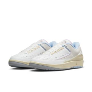 Air Jordan 2 Retro Low Summit White/Ice Blue/Iced Lilac/Varsity Red (DX4401-146)