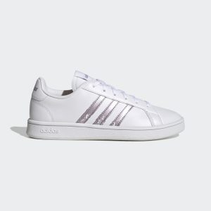 adidas Grand Court Base Beyond Cloud White / Matt Purple Met. / Matt Purple Met. (GW9247)