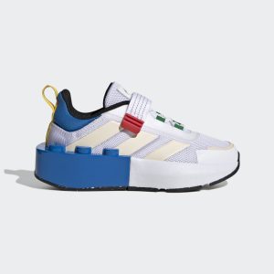 adidas adidas x LEGO® Tech RNR met Elastische Veters en Klittenband Cloud White / Wonder White / Shock Blue (HP5878)