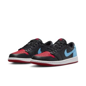 Air Jordan 1 Low OG Black/Gym Red/Dark Powder Blue (CZ0775-046)