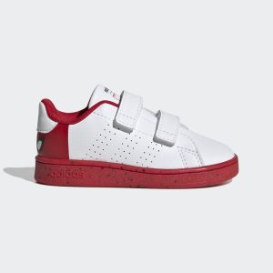 adidas adidas x Marvel Advantage Spider-Man met Klittenband Cloud White / Cloud White / Better Scarlet (HQ8841)