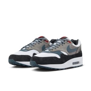 Nike Air Max 1 Premium White/Black/Soft Grey/Slate Blue (FJ0698-100)