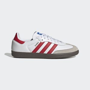 adidas Samba OG White / Better Scarlet / Gum 5 (IG1025)