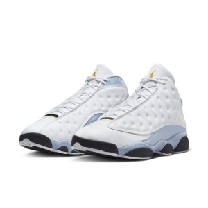 Air Jordan 13 Retro White/Blue Grey/Black/Yellow Ochre (414571-170)