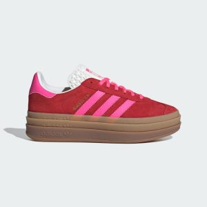 adidas Gazelle Bold Collegiate Red / Lucid Pink / Core White (IH7496)