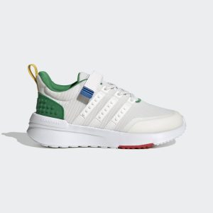 adidas adidas x LEGO® Racer TR21 met Elastische Veters en Klittenband Core White / Core White / Green (HQ1315)
