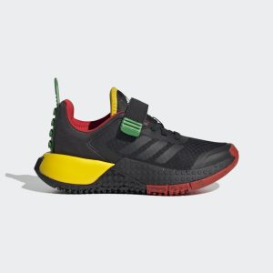 adidas adidas DNA x LEGO® met Elastische Veters en Klittenband Core Black / Core Black / Red (HQ1311)