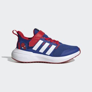 adidas adidas x Marvel FortaRun Spider-Man 2.0 Cloudfoam Sport met Veters en Klittenband Royal Blue / Cloud White / Better Scarlet (HP9001)