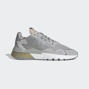 adidas Nite Jogger Shoes Grey Two / Grey Two / Gold Metallic (FW5335)