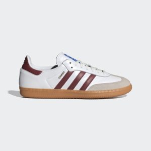 adidas Samba OG Cloud White / Collegiate Burgundy / Gum (IF3813)