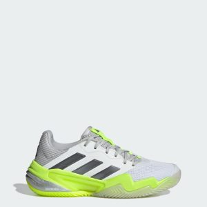 Adidas Barricade 13 Clay Tennisschoenen Cloud White / Iron Metallic / Lucid Lemon (IH2963)
