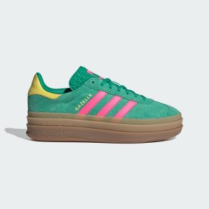 Adidas Gazelle Bold Court Green / Lucid Pink / Pure Sulfur (JH9668)