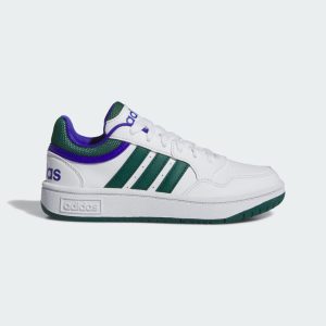 Adidas Hoops Cloud White / Collegiate Green / Lions Blue (IH8012)