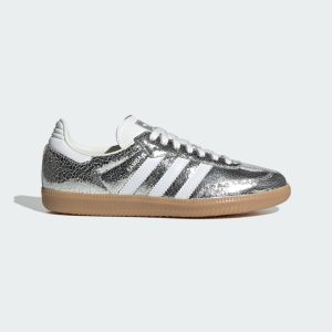Adidas Samba OG Silver Metallic / Cloud White / Core White (JR0035)