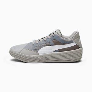 Puma Clyde All-Pro Team basketbalschoenen Grijs/Wit (195509-08)
