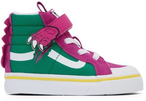 Vans Baby Purple & Green Dino Sk8-Hi Reissue 138 V Sneakers (VN0A4TZLARL1)