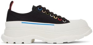 Alexander McQueen Black & Multicolor Treadslick Sneakers (604257W4MVG1522)