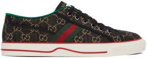Gucci Black ‘Gucci Tennis 1977’ Sneakers (606111 UN320)