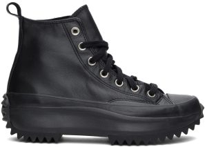 Converse Monocolor Leather Run Star Hike High Top Black/black/almost Black (170548C)