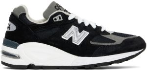 New Balance 990v2 Made in USA Black Grey (M990BL2)