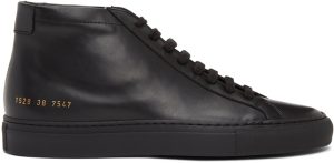 Common Projects White Original Achilles Mid Sneakers (ARTICLE 1529)