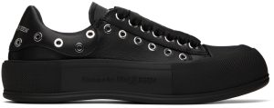 Alexander McQueen Black Plimsoll Sneakers (729539WIATD)