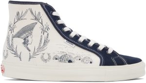 Vans Blue & White Sarah Andelman Edition OG Style 24 Sneakers (VN0000S8DTQ1)