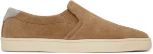 Brunello Cucinelli Brown Hybrid Slip-On Sneakers (MZUCTEN269)